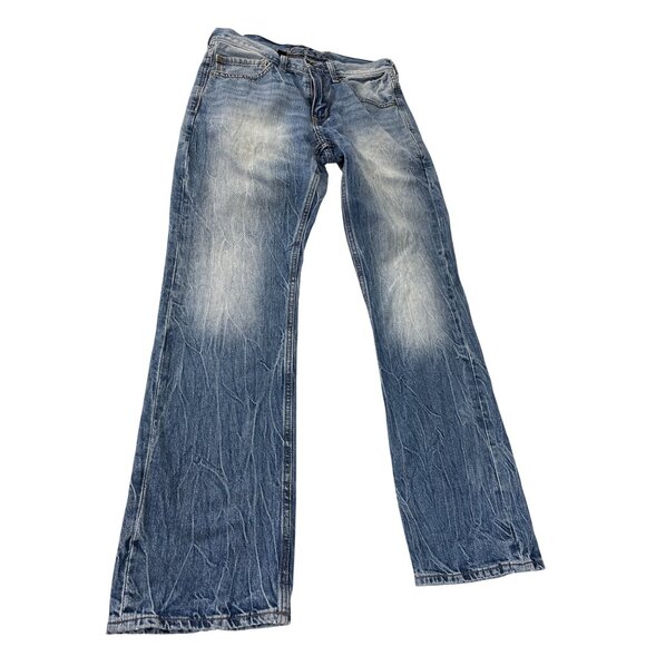 Helix Mens Slim blue faded denim Boot Jeans Size 29x30 SKU 8884 - Picture 1 of 12